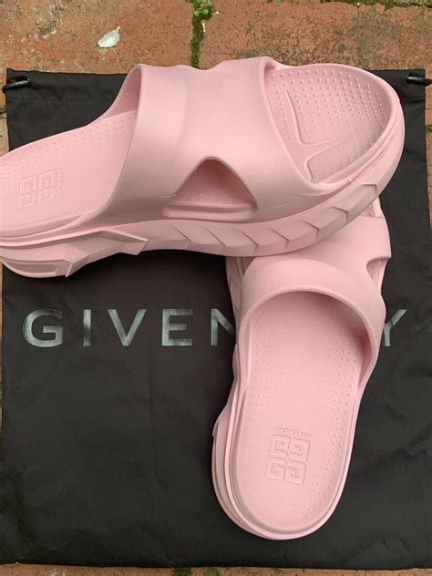 clear pink givenchy slides|givenchy marshmallow slides 35.